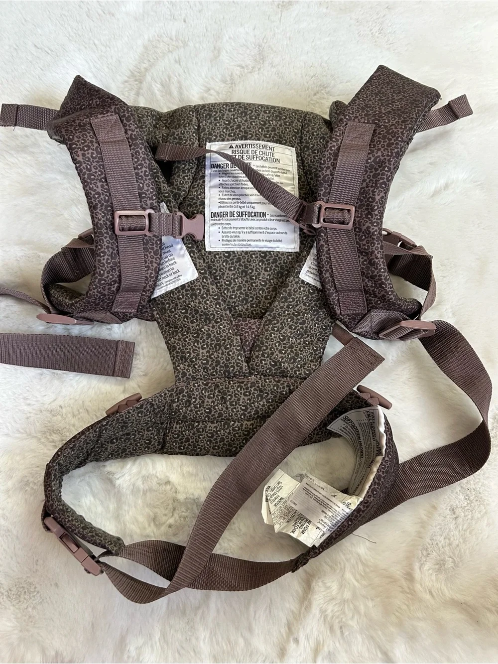 Infantino Flip 4-In-1 Carrier in Brown & Black Leopard Print